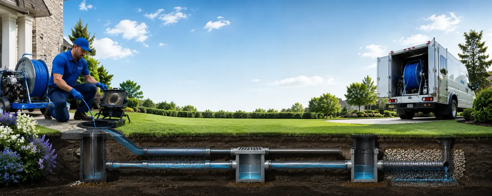 Outdoor drain cleaning information for Ridgeville, IN